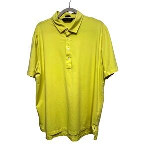 Polo Golf Ralph Lauren Mens Yellow Stretch Lisle Short Sleeve Polo Shirt XL